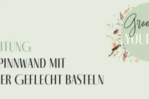 Istruzioni per creare una bacheca fai da te con intreccio viennese. Un progetto creativo per "Grow Up Your Life".